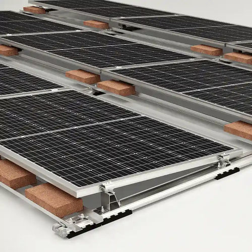 Sistema di fissaggio per impianti fotovoltaici per tetto piano - FEETNET - Contact Italia srl