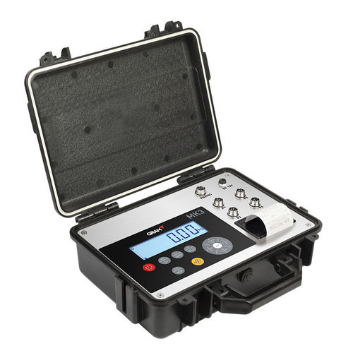 Indicatore di peso con stampante integrata - Gram MK3 Printer Indicator - Gram Group - display LCD / portatile / con batteria