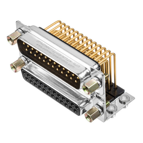 Connettore a doppia porta - DPB Series - Positronic Industries - di alimentazione elettrica / D-Sub / PCB