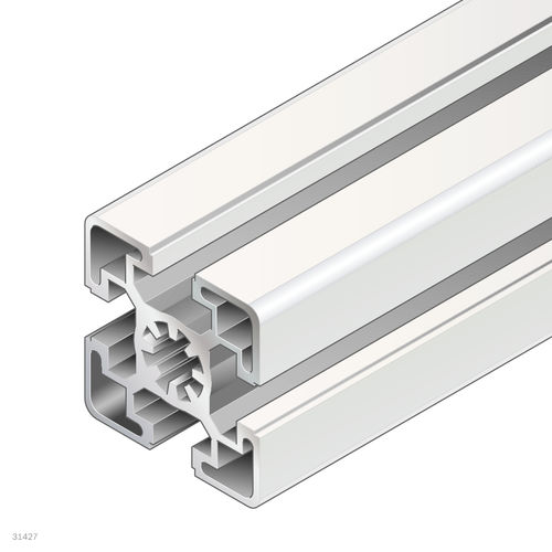 Profilo in alluminio anodizzato - 3842553614 - Bosch Rexroth - Assembly Technology - rettangolare / ad uso industriale / aperto