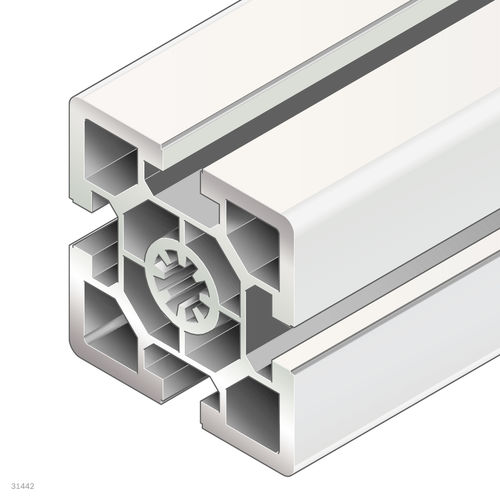 Profilo in alluminio anodizzato - 3842557202 - Bosch Rexroth - Assembly Technology - rettangolare / ad uso industriale / aperto