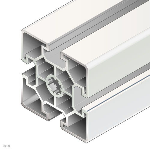 Profilo in alluminio anodizzato - 3842557204 - Bosch Rexroth - Assembly Technology - rettangolare / ad uso industriale / aperto