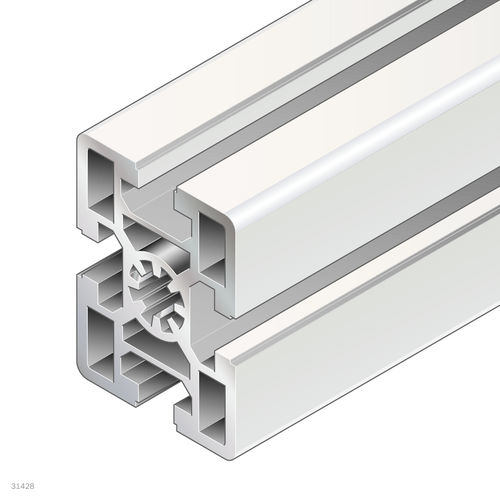 Profilo in alluminio anodizzato - 3842557200 - Bosch Rexroth - Assembly Technology - rettangolare / ad uso industriale / aperto