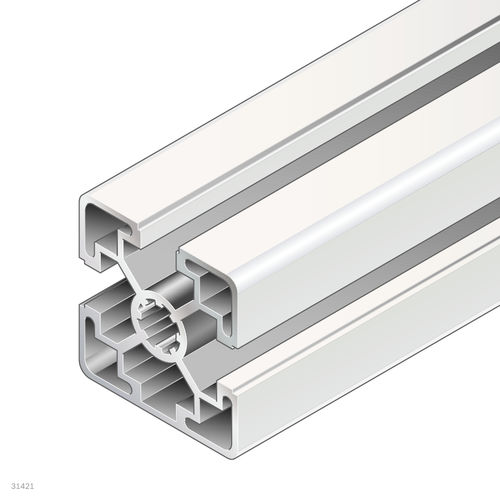 Profilo in alluminio anodizzato - 3842557225 - Bosch Rexroth - Assembly Technology - rettangolare / ad uso industriale / aperto