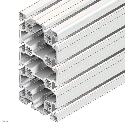 Profilo in alluminio anodizzato - 3842557226 - Bosch Rexroth - Assembly Technology - rettangolare / ad uso industriale / aperto