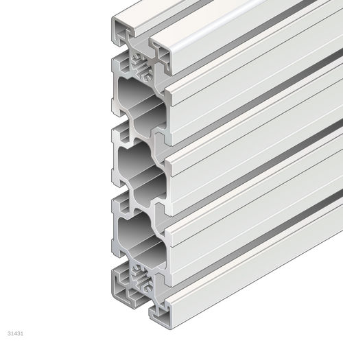 Profilo in alluminio anodizzato - 3842553616 - Bosch Rexroth - Assembly Technology - rettangolare / ad uso industriale / aperto