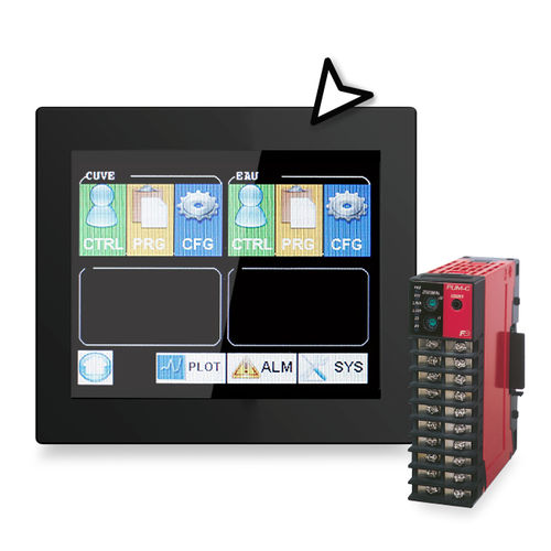 Controllore di temperatura con touch screen - Control Pack - FUJI ELECTRIC France - multi-circuito / PID / programmabile