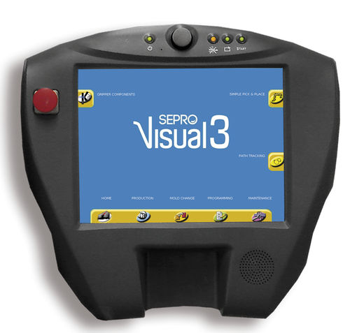 Terminale di comando con touch screen - Visual 3  - SEPRO ROBOTIQUE - LCD / per robot / di controllo