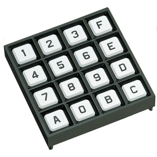 Tastiera numerica 12 tasti - 83 series - Grayhill - 16 tasti / ad incastro