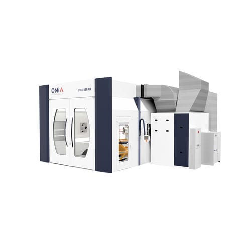 Cabina di verniciatura chiusa - OMIA - per veicolo / con essiccamento / ventilata