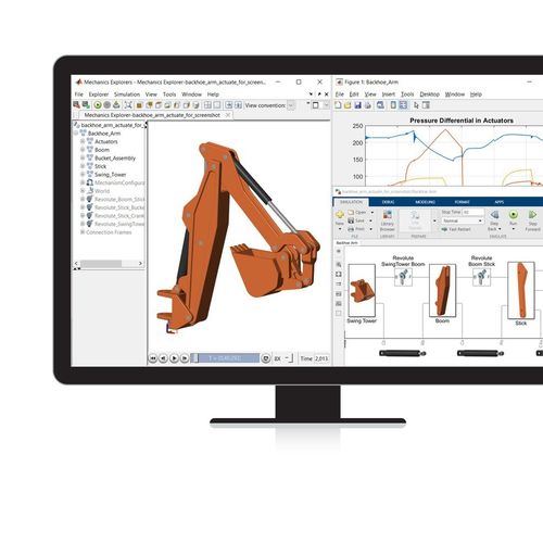 Software di simulazione meccanica - Simscape Multibody™ - The MathWorks - di modellizzazione / di simulazione multicorpo / 3D
