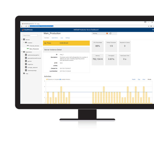 Software di basi di dati - MATLAB Production Server™ - The MathWorks - server / basato sul web