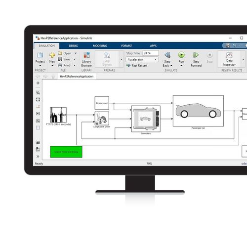 Software di simulazione - Powertrain Blockset™ - The MathWorks - di modellizzazione / per applicazioni automobilistiche