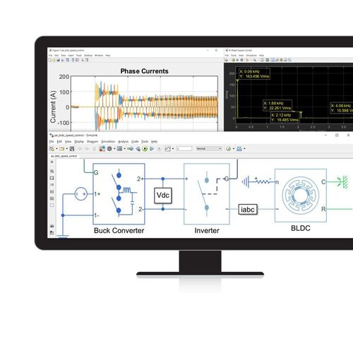 Software di modellizzazione - Simscape Electrical™ - The MathWorks - di simulazione / per sistema meccatronico