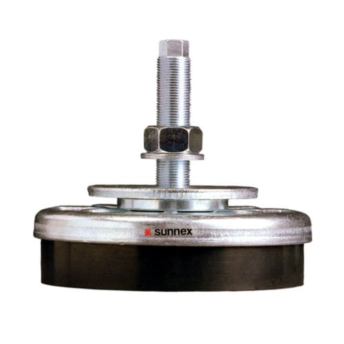 Supporto antivibrazione di livellamento - OSM - Sunnex Equipment - cilindrico / in acciaio / in gomma