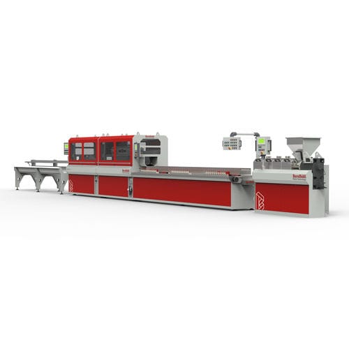 Linea di estrusione compatta - Omnia 1.0 - Baruffaldi Plastic Technology - per pannelli / per tubi / per profilati