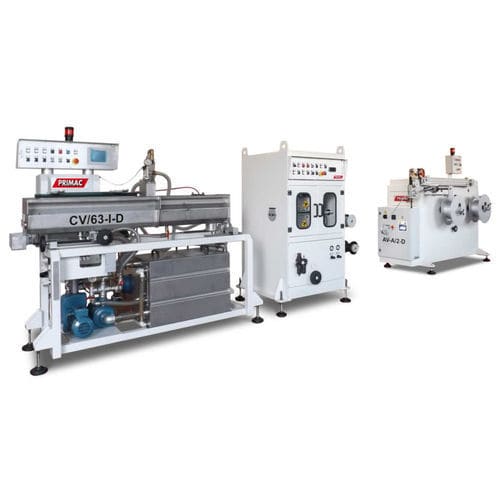 Linea di produzione di bobina - Baruffaldi Plastic Technology - per prodotti alimentari / per tubi / automatica