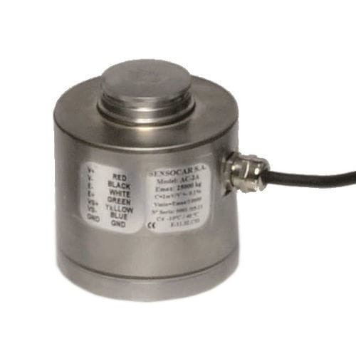 Cella di carico a compressione - AC-2A - SENSOCAR - canister / per ponte estensimetrico / 2 mV/V