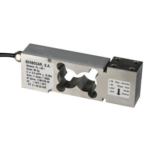 Cella di carico a flessione - PL-50 series - SENSOCAR - single point / per ponte estensimetrico / 2 mV/V