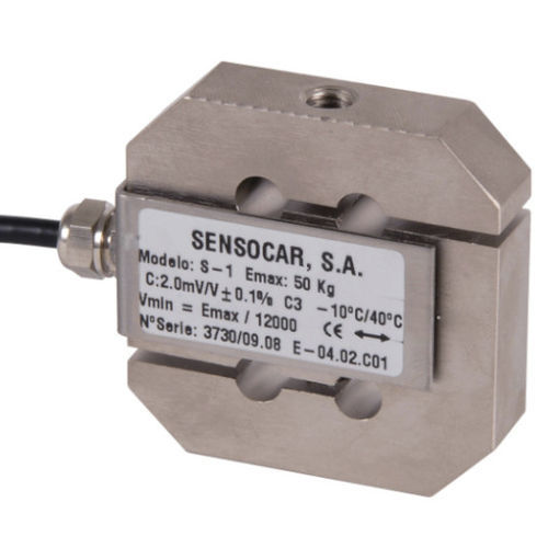 Cella di carico di trazione-compressione - S-1 - SENSOCAR - a S / per ponte estensimetrico / 2 mV/V