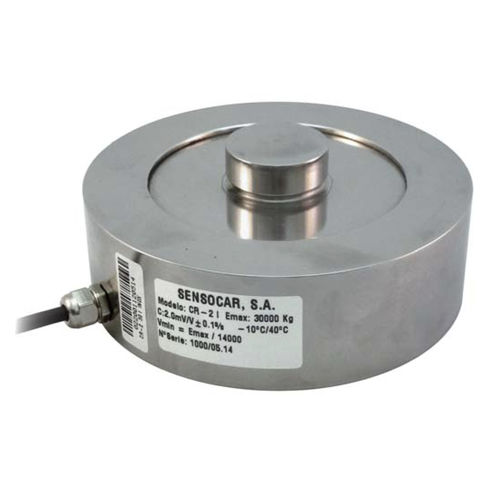 Cella di carico a compressione - CR series - SENSOCAR - a bottone / per ponte estensimetrico / 2 mV/V