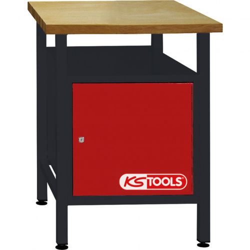 Banco da lavoro in acciaio - 865.0012 - Kstools  - per officina / a porta
