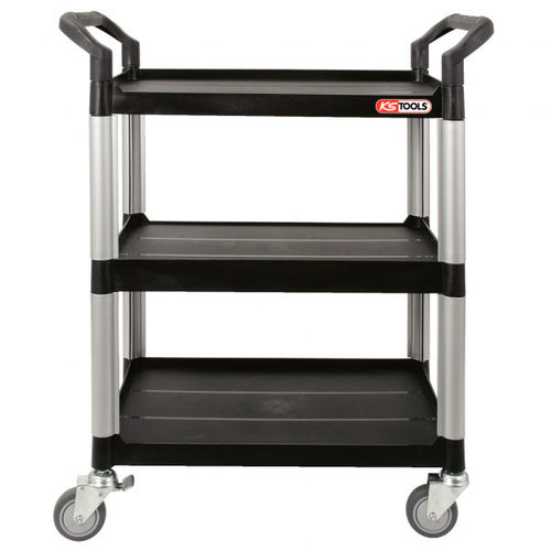 Carrello da officina - 800.0020 - Kstools  - in plastica / 3 livelli / portautensili