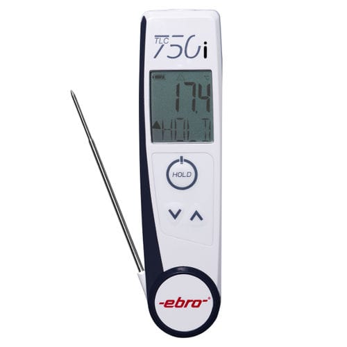 Termometro a termocoppia - TLC 750i  - ebro - a infrarossi / con sonda / con display LCD