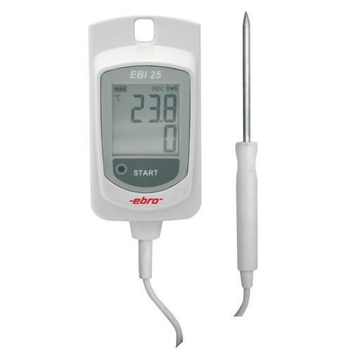 Registratore di dati di temperatura - EBI 25-TE - ebro - di umidità / senza fili / con display