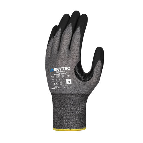 Guanti da lavoro - Sapphire Nano Foam + - Globus Group - industriale / antitaglio / in nitrile