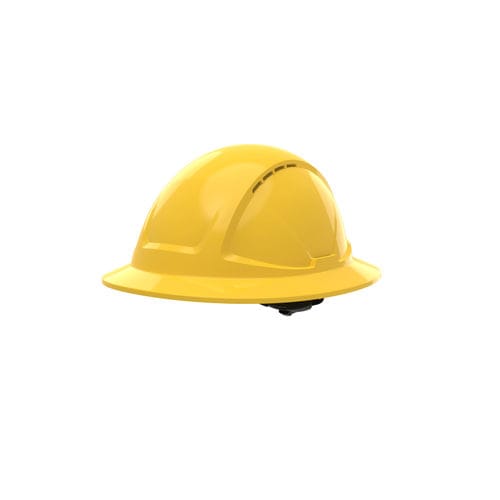 Casco da cantiere - Radius Vented Full Brim Helmet - Globus Group - EN 397 / antiurto / in polietilene