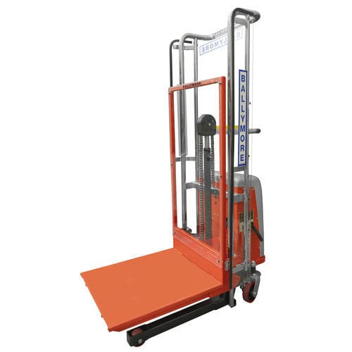 Mini carrello elevatore stacker a batteria - EMS 850 - BALLYMORE - a guida a bordo / 12 V / per movimentazione