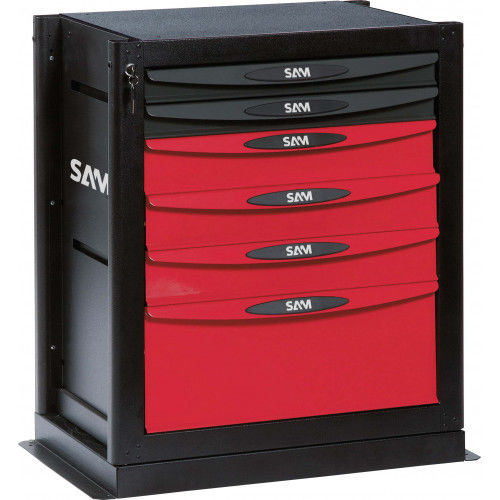 Armadio di stoccaggio - SERVI-B6 - SAM OUTILLAGE - benchtop / 6 cassetti / in metallo