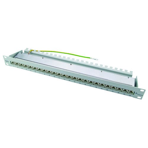 Patch panel 19" - 100007016 - TELEGARTNER - modulare / RJ45
