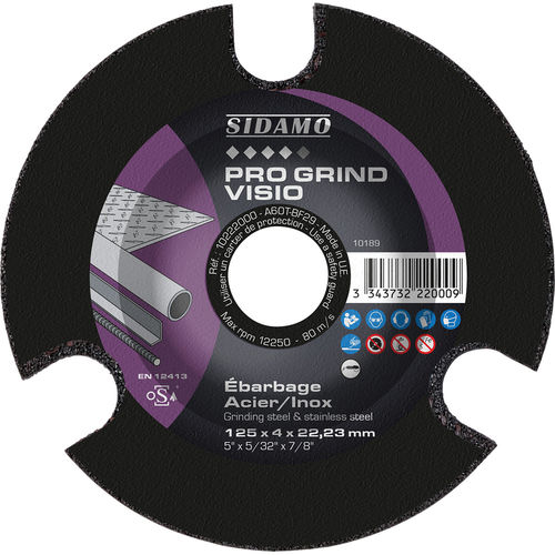 Disco abrasivo per rettifica - PRO GRIND VISIO - SIDAMO - per acciaio inossidabile