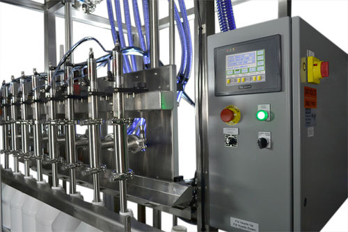 Riempitrice automatica - APACKS - per bottiglie / per prodotti alimentari / per materiali pericolosi