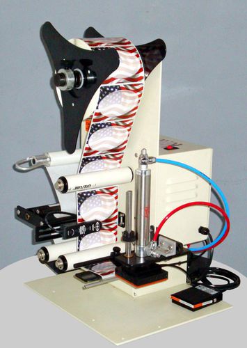Macchina di etichettatura semiautomatica - LST-3000-TL - APACKS - per bottiglie / per etichette adesive
