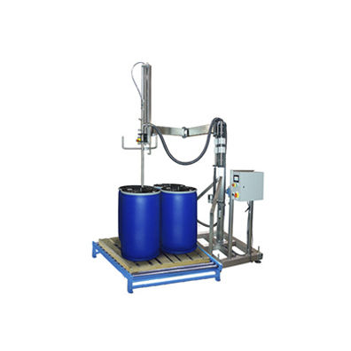 Riempitrice semiautomatica - APACKS - per fusti / per liquido / con misuratore di portata massica