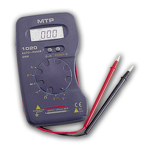 Multimetro digitale - MTP 1020 - MTP Instruments Inc - tascabile / 600 V / cat II
