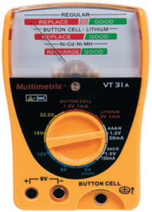 Tester di tensione - VT 31A - MULTIMETRIX - di batteria / portatile