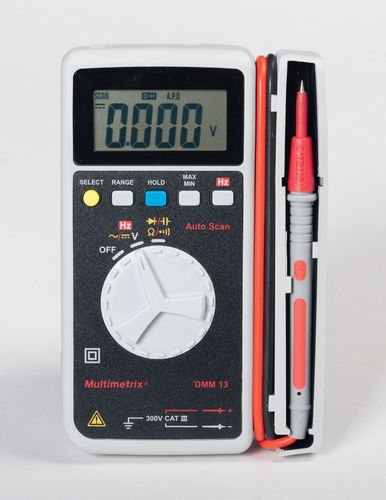 Multimetro digitale - DMM 13 - MULTIMETRIX - tascabile / 600 V / cat III