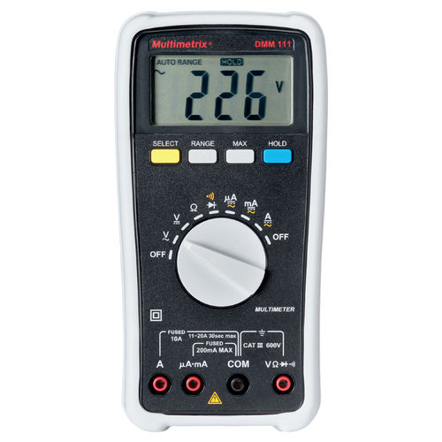 Multimetro digitale - DMM 111 - MULTIMETRIX - portatile / 600 V / 10 A