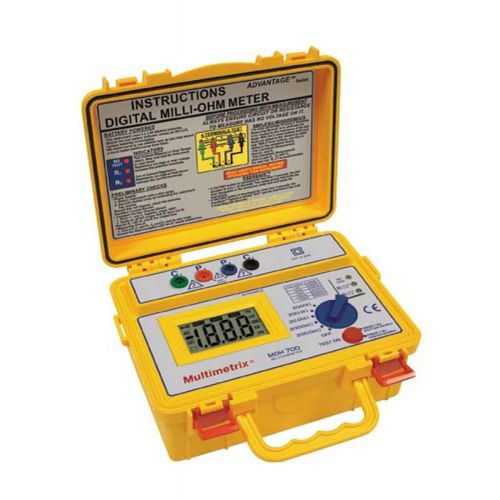 Milliohmmetro digitale - MOH 700 - MULTIMETRIX - portatile / con bassa resistenza / 4 cavi