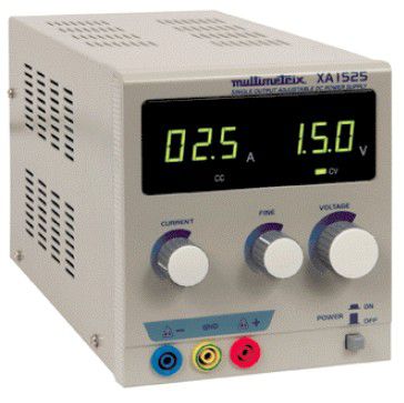 Alimentatore elettrico da tavolo - XA 1525  - MULTIMETRIX - AC/DC / ad uscita semplice / regolabile