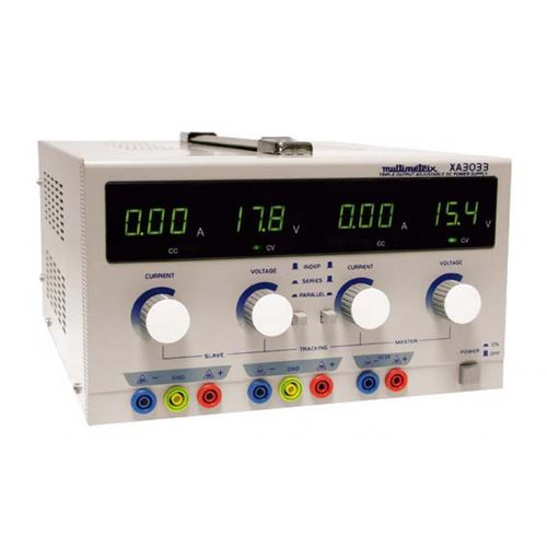 Alimentatore elettrico da tavolo - XA 3033  - MULTIMETRIX - AC/DC / a tripla uscita / regolabile
