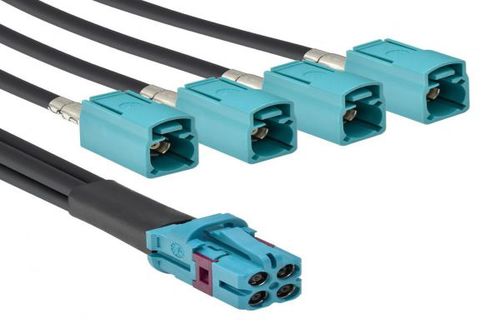 Assemblaggio di cavi elettrici coassiale - CA-BM04 series - ADAM tech - per trasmissione dati / mini FAKRA