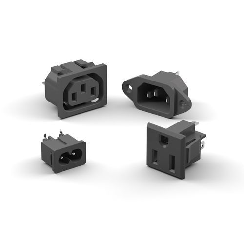 Connettore AC - IEC series - ADAM tech - di alimentazione elettrica / femmina / maschio