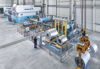 Linea di taglio laser - LBL series - SCHULER - MÜLLER WEINGARTEN - con matrice / per alluminio / per acciaio