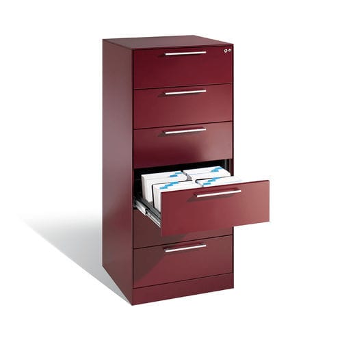 Armadio da ufficio - C series - C + P Möbelsysteme - a pavimento / a cassetti / in acciaio