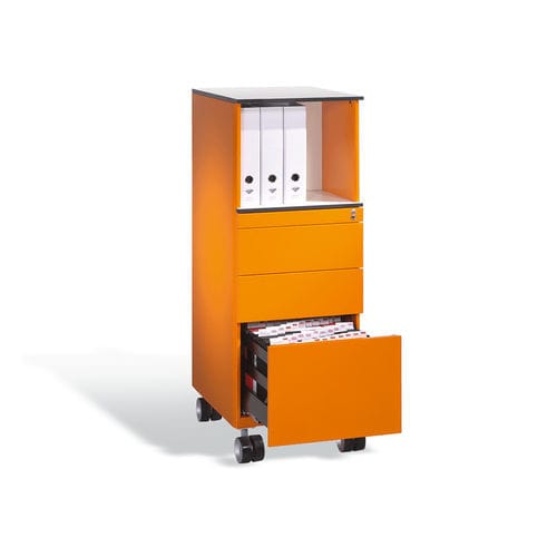 Armadio da ufficio - Asisto C 3000 - C + P Möbelsysteme - di stoccaggio / con rotelle / a cassetti